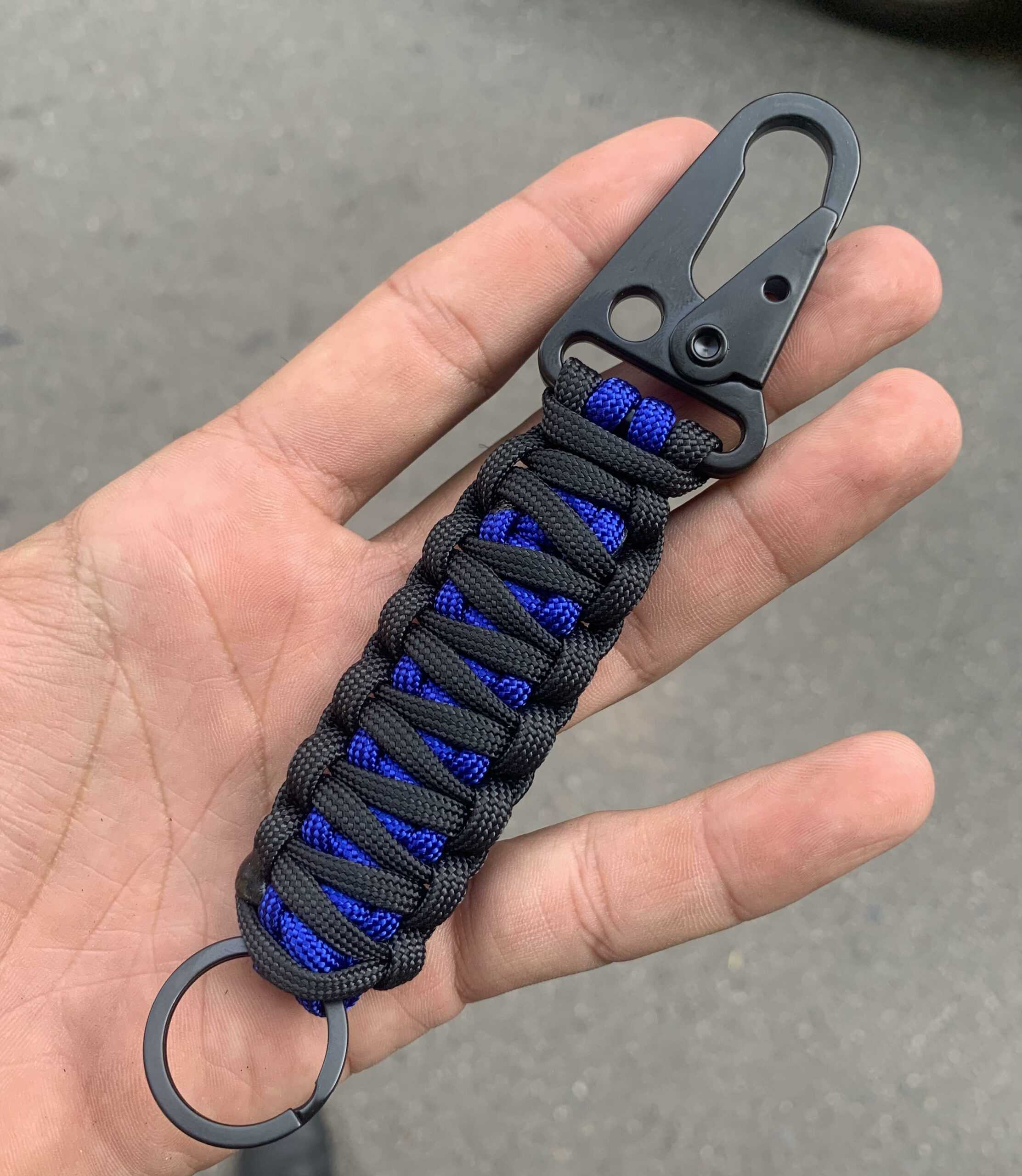 Pulsera paracord ARROW delgada línea azul - POLICE FITNESS