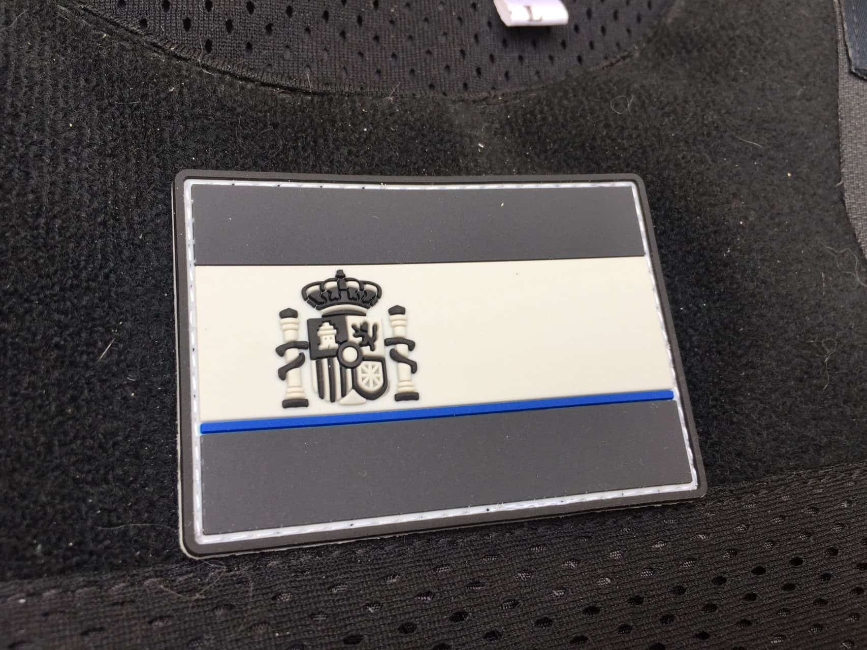 parche España delgada línea azul