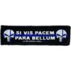 Parche "si vis pacem para bellum" la delgada línea azul