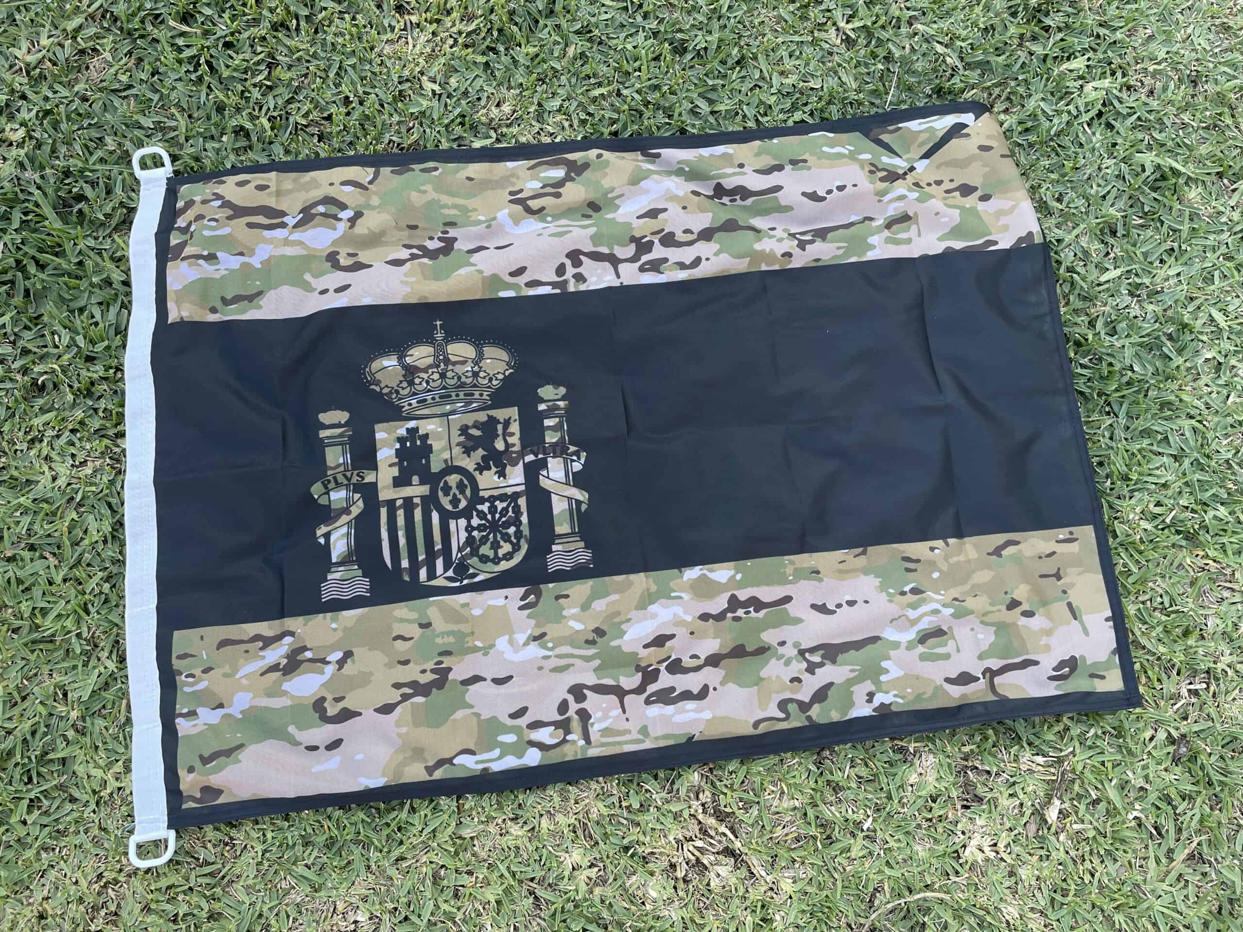 bandera tela camo verde